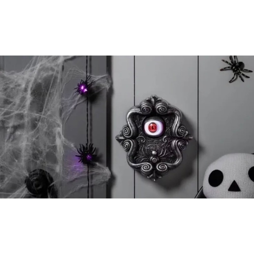 Halloween Hyde & EEK! Boutique Spooky Village Animated Door Knocker LED gothic
